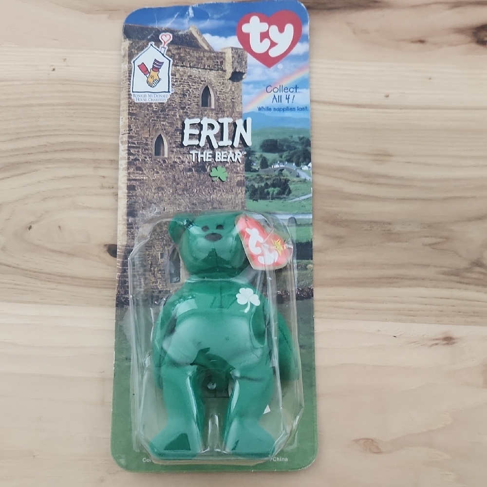 Ty Green Stuffed Animal Bear